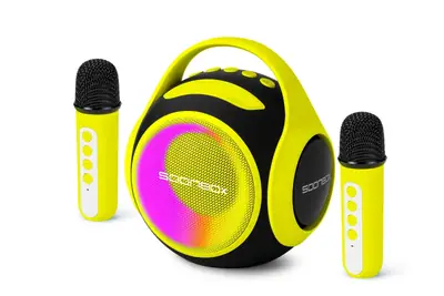 SoonBox Karaoke Bluetooth Speaker, 20W, RGB, FM Radio, 5.3 inch