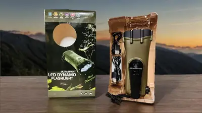 Ultrabright LED Dynamo Waterproof Handheld Flashlight