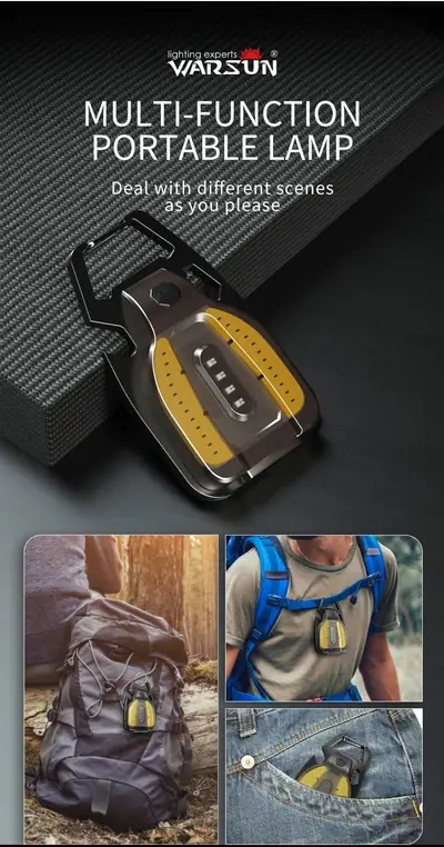 WARSUN G2 Key chain Light-Bottom magnet